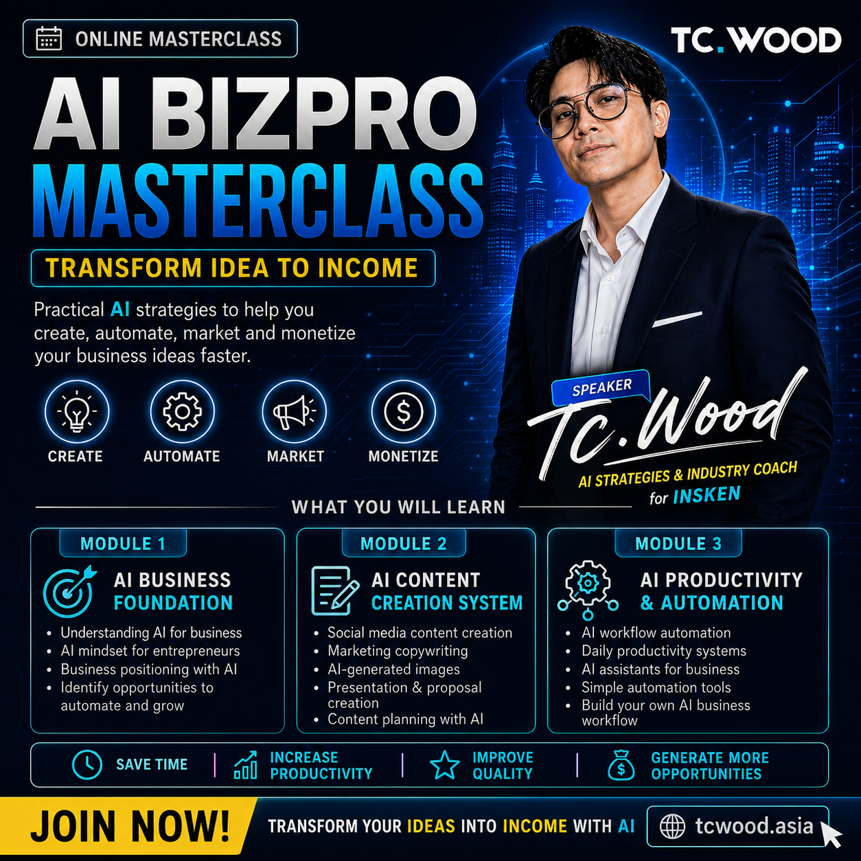 AI BizPro Masterclass (Online)