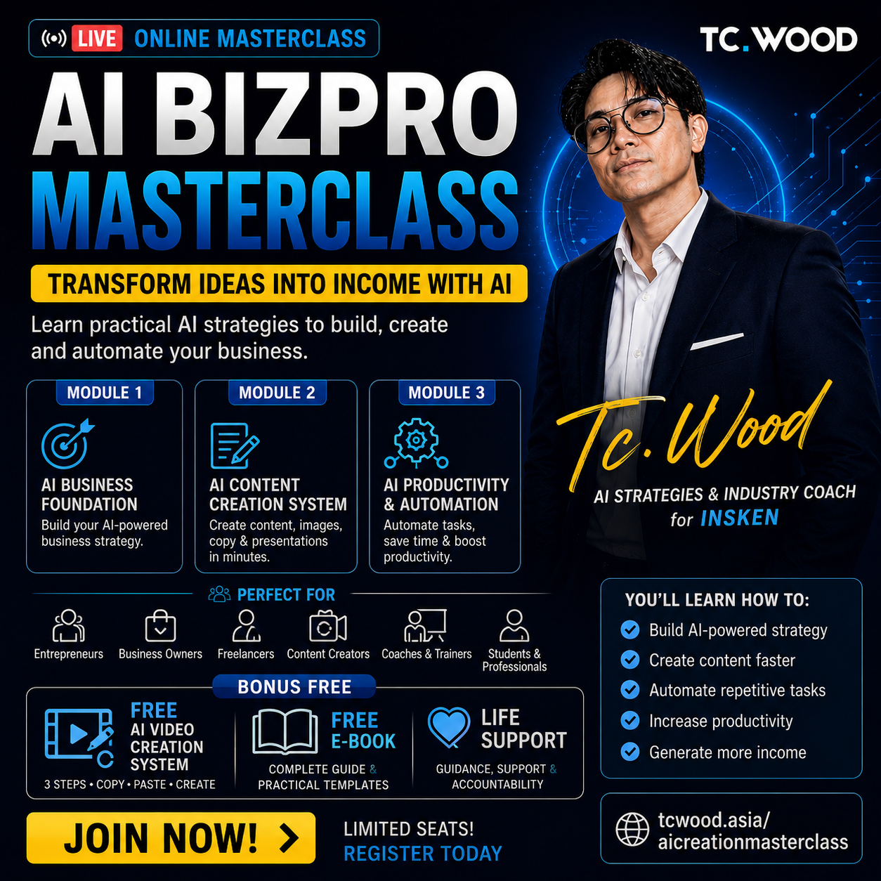 AI BizPro Masterclass (Online)