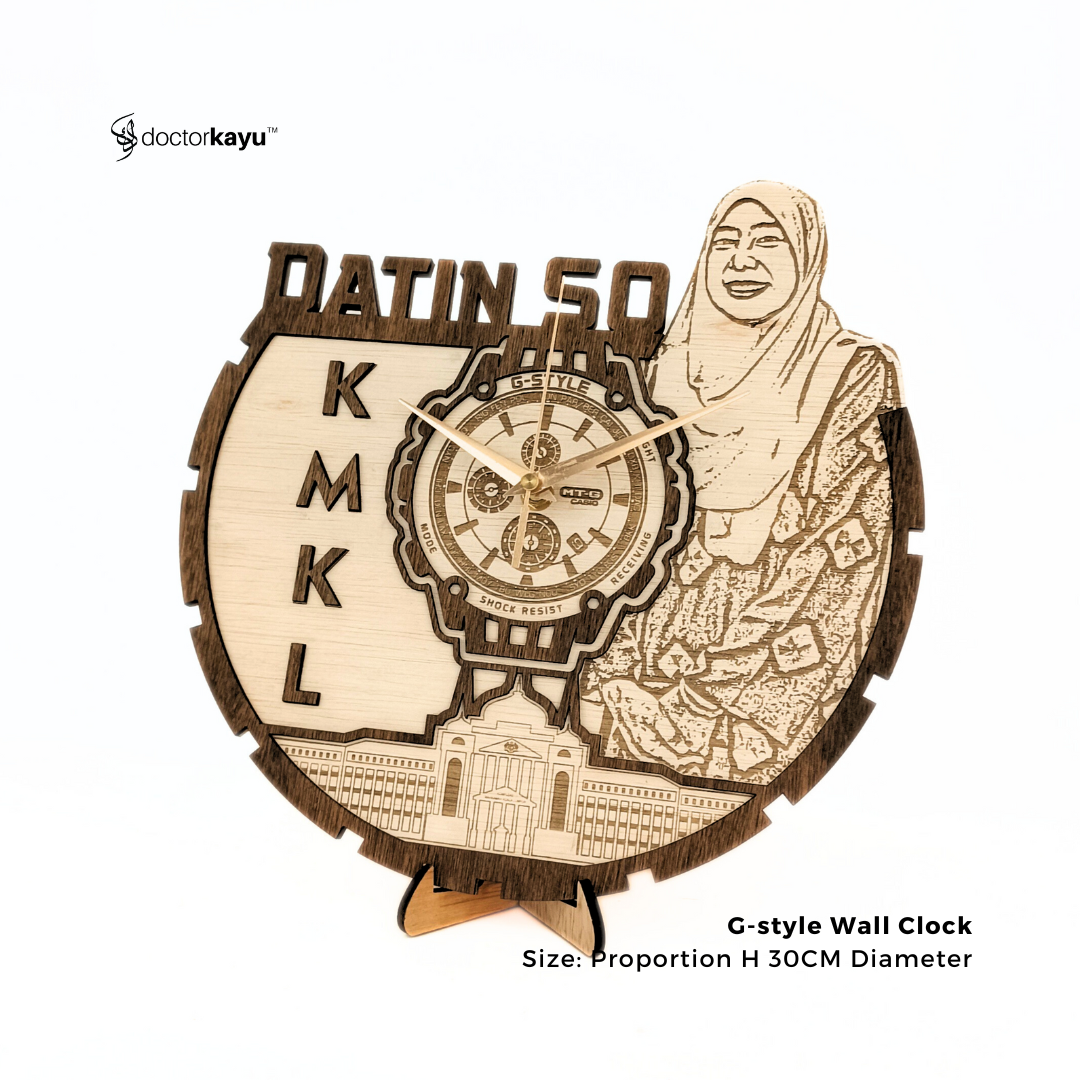 GStyle Wall Clock 30cm x 30cm  by doctorkayu