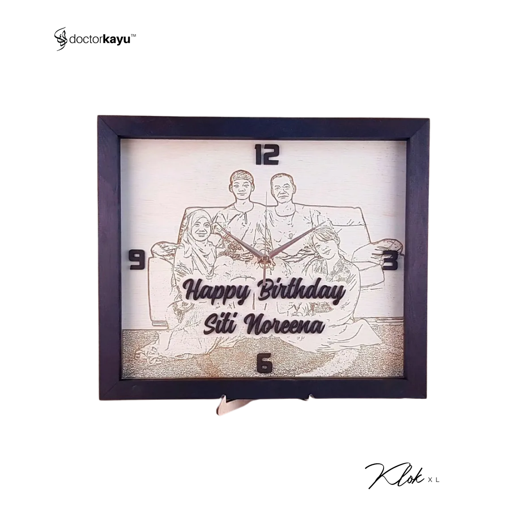 Wall Clock XL 36cm x 42cm by doctorkayu