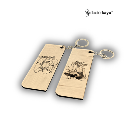 Keychain XL 12cm x 4cm by woozpluz