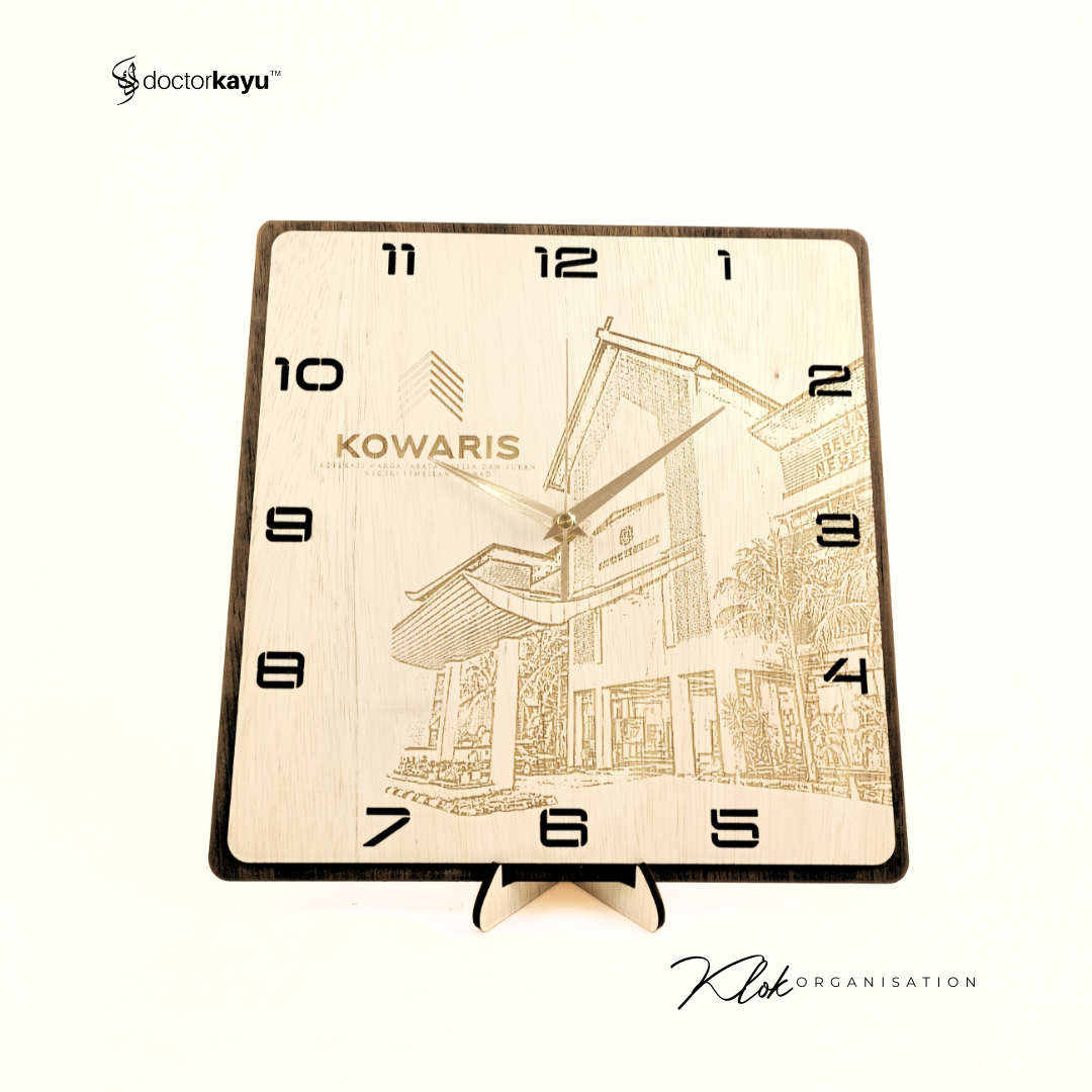 Organisation Wall Clock 30cm x 30cm  by doctorkayu