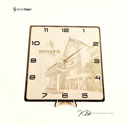 Organisation Wall Clock 30cm x 30cm  by doctorkayu