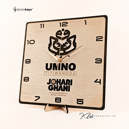 Organisation Wall Clock 30cm x 30cm  by doctorkayu