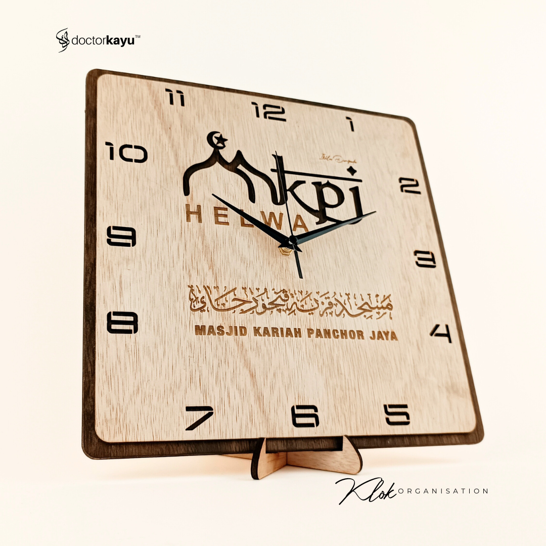 Organisation Wall Clock 30cm x 30cm  by doctorkayu