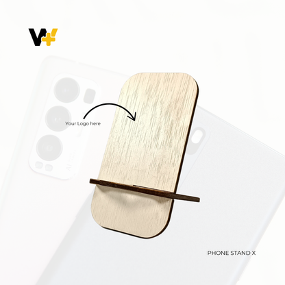 Phone Stand X Wooden 15cm x 8cm by WoozPluz